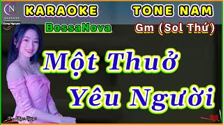 Karaoke | Một Thuở Yêu Người | Tone Nam ( Bossa Nova )