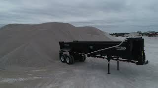 Brazos 32' Black End Dump Trailer