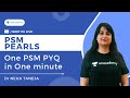 One PSM PYQ in One minute | Dr Neha Taneja