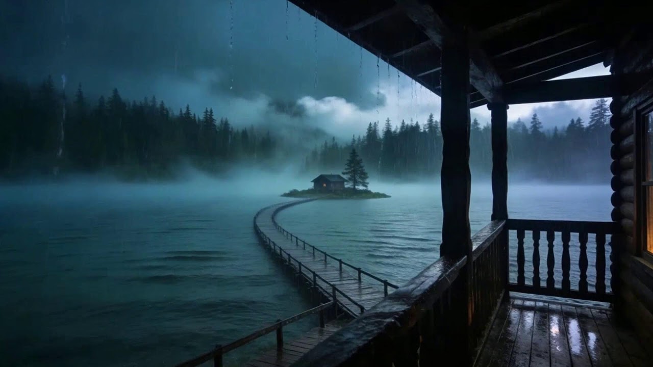 Sleep BETTER with SOUND of Heavy Rain in the Forest with Thunderstorm