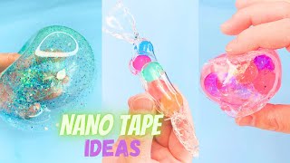 Nano tape squishy, Nano tape orbeez squishy, Nano tape balloon, Nano tape heart squishy #nanotape