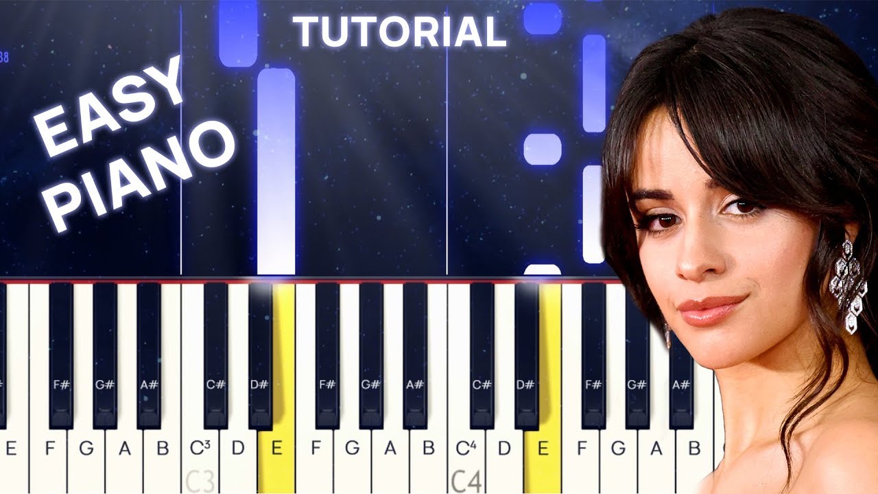 Easy Камила Кабелло. Shameless Camila Cabello Ноты для фортепиано. Piano Tutorial девочка с каре.