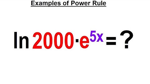 Algebra Ch 47: Logarithmic Functions (17 of 26) Examples Using the Power Rule