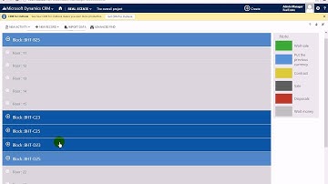 Dynamics CRM for Real Estate - View total project