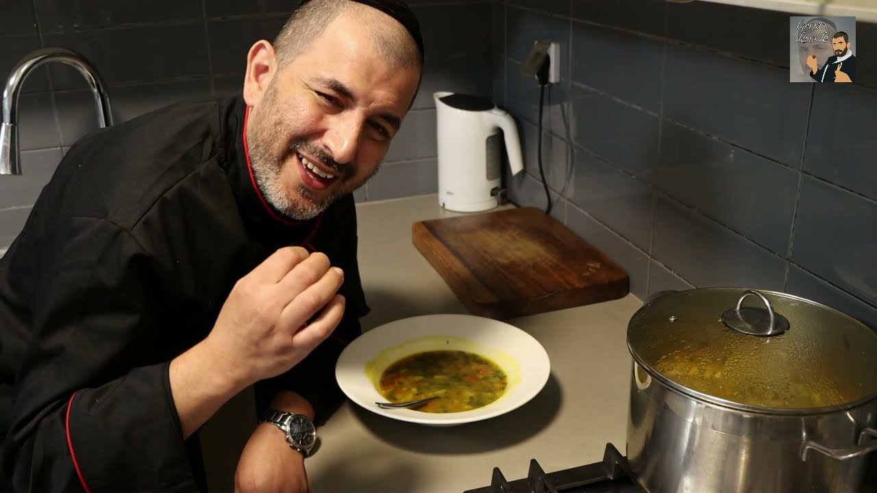 מרק גריסים נדיר עם ירקות
