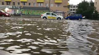 Потоп после тропического ливня в Витебске