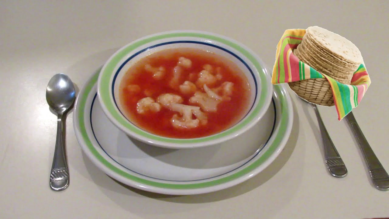 Sopa de coliflor, cocina en casa ;)