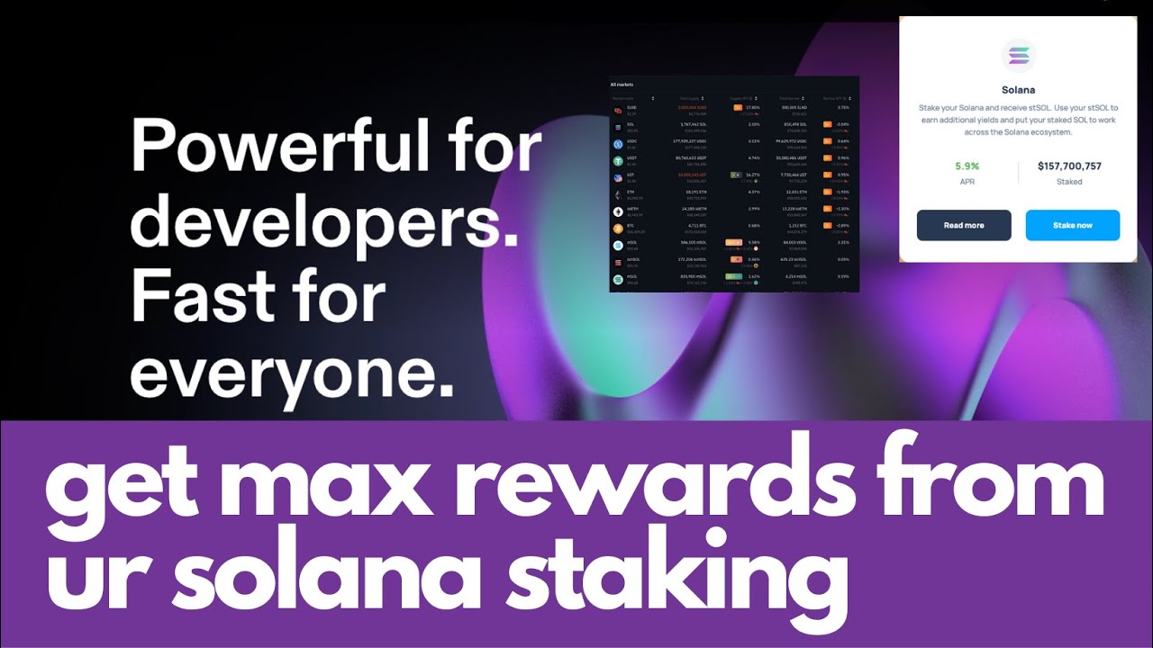 how to get max rewards from ur solana staking - YouTube