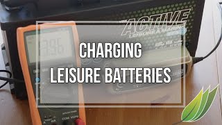 Charging a caravan or motorhome lead acid leisure battery