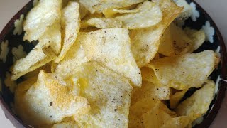 Crispy potato chips (4 ingredients)  | How to make crispy potato chips in tamil