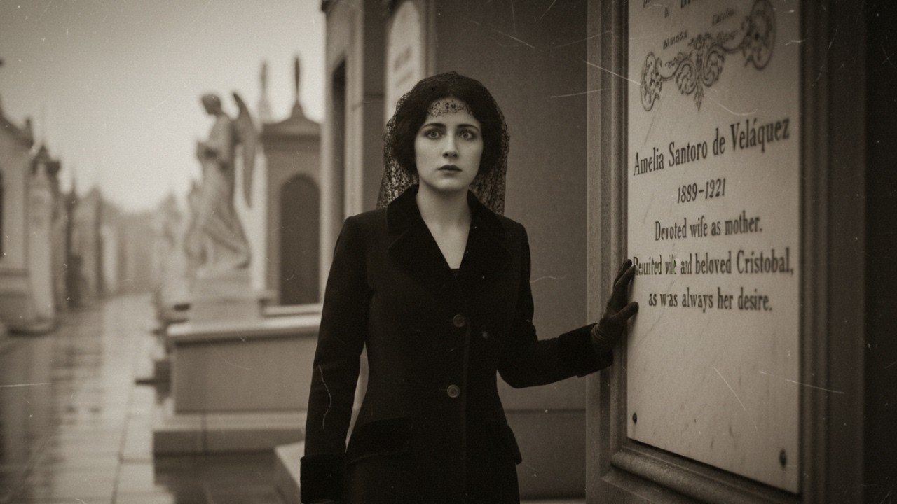 (1921, Buenos Aires) La viuda que fue a despedirse… y encontró su nombre grabado en piedra.