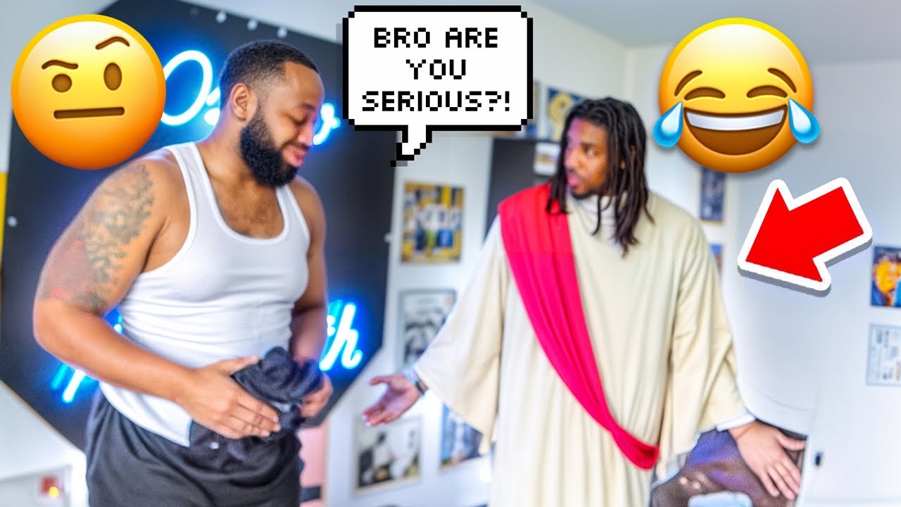 ACTING LIKE "JESUS" TO SEE MY FAMILY REACTION!!!