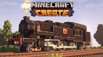 Minecraft TANK ENGINE TRAIN with Create Mod 🚂 | Train Tutorial