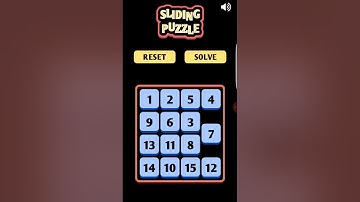 Number Sliding Puzzle