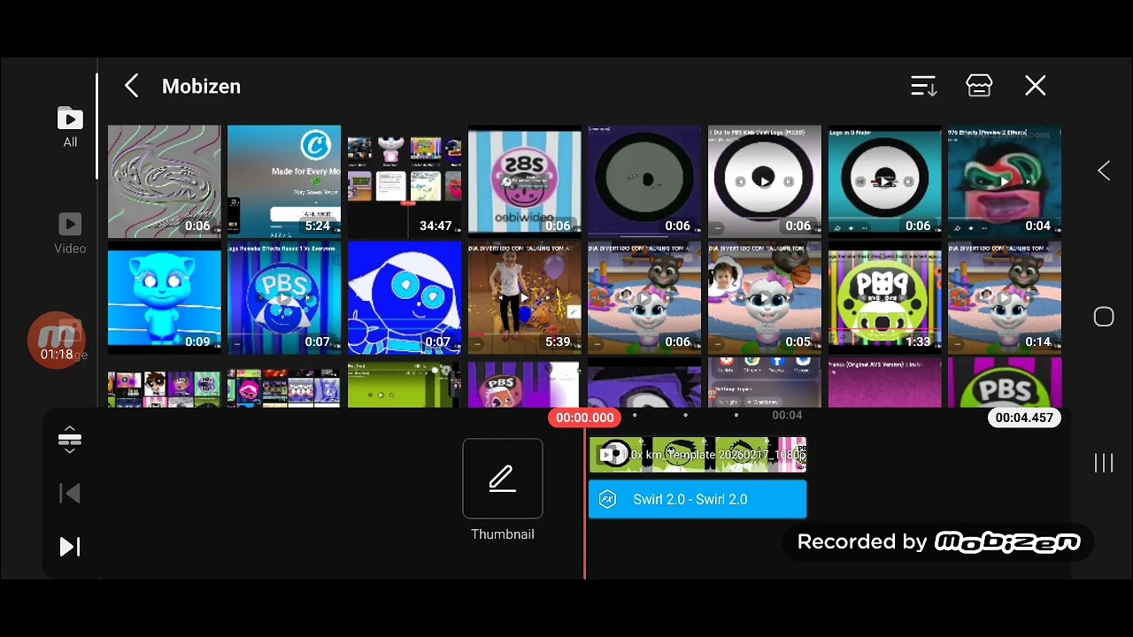 How to make swirl emboss on kinemaster