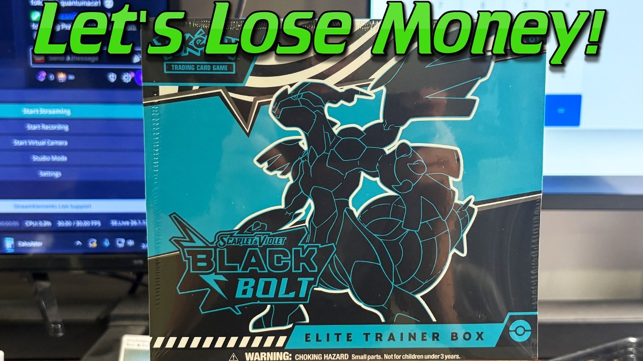 pokemon trading card game: black bolt elite trainer box including Zekrom ex and Meloetta ex. 2025 Pokmon Scarlet & Violet