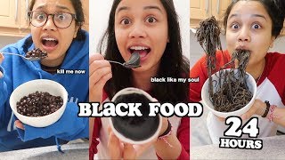 i only ate black food for 24 hours | clickfortaz