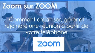 Comment créer (organiser), rejoindre une réunion zoom depuis un téléphone