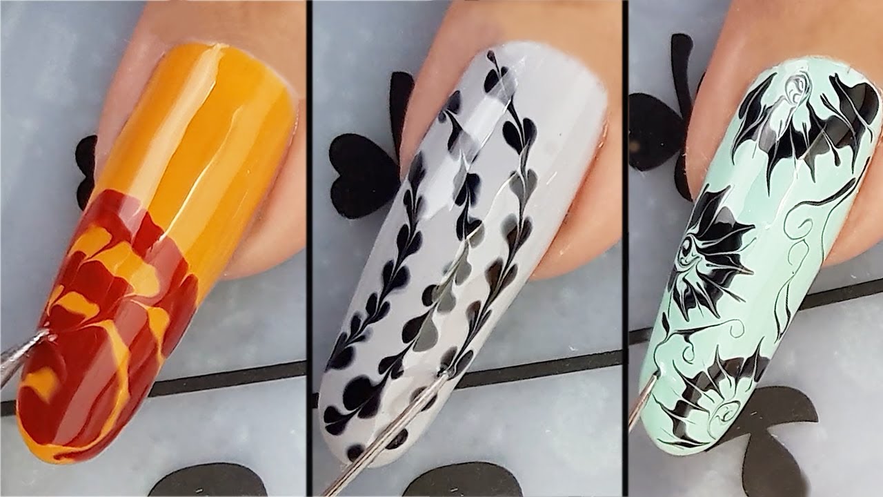 Easy Daisy Spring Nails | Pastel Flower Nail Art Design Tutorial - YouTube