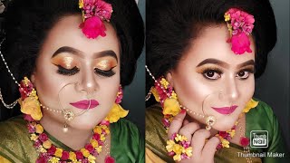 holud bridal Makeup tutorial | Nadia's Makeover