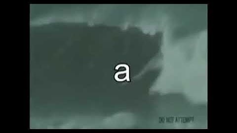 TSUNAMI SURFING BY MAN!