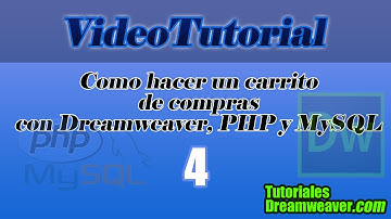 Liberado Capítulo 4 - Tutorial Cómo hacer un Carrito de compras con Dreamweaver, PHP y MySQL