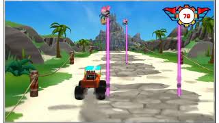 RACE ON THE DRAGON ISLAND, THERE ARE RAVINES EVERYWHERE IN THE BLAZE AND THE MONSTER MACHINE GAME screenshot 2