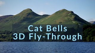 Hiking Cat Bells : 3D Aerial Fly-Through of the Route. Circular Lake District Walk. screenshot 3