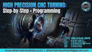 High Precision CNC Turning: Step-by-Step Machining & G-Code Programming | Live Machining