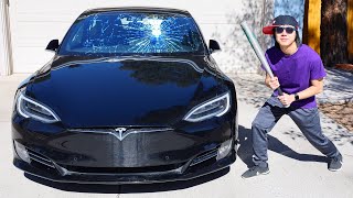 Bored Smashing - ANOTHER TESLA MODEL S