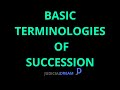 HINDU LAW - SUCCESSION TERMINOLOGIES LECTURE 29