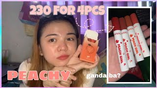 MATTE SILKY LIPSTICK REVIEW (peach girl tanako) | Dianne