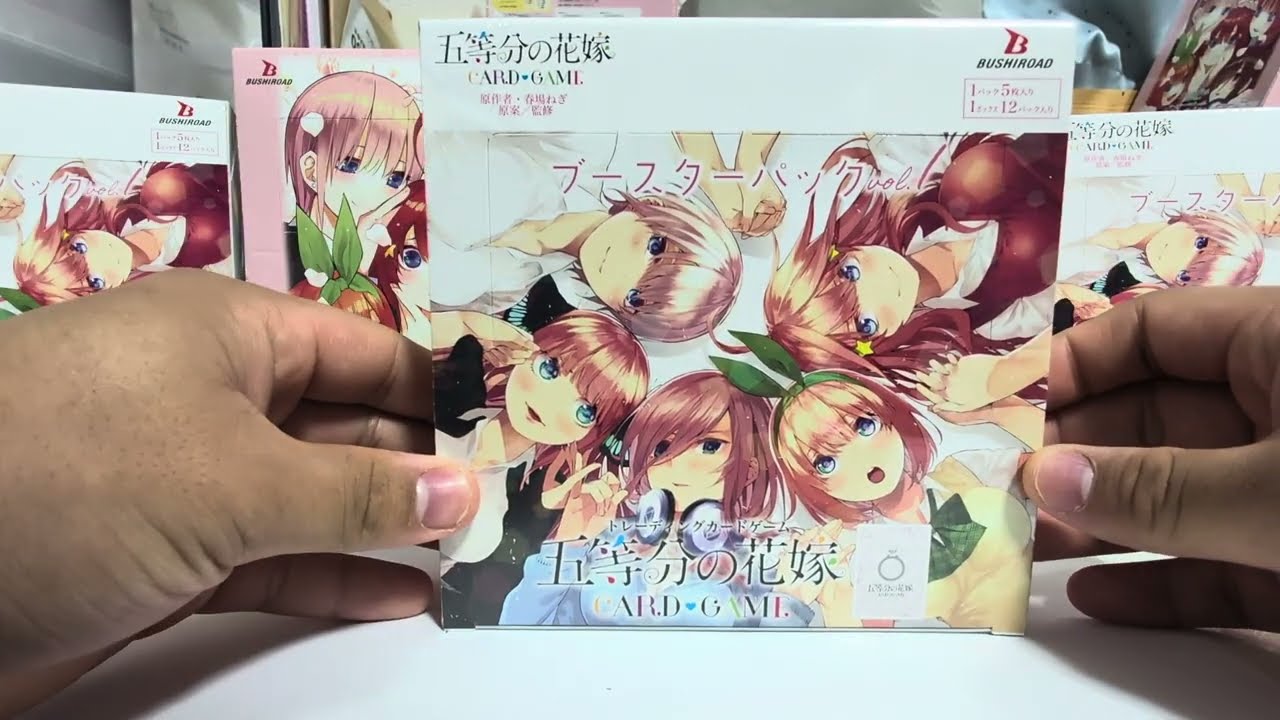 五等分の花嫁カードゲーム未開封BOX紹介 第一弾初版未開封BOX - YouTube