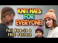Knit the Easiest Hat Ever – Free Beginner Pattern That Fits Everyone - Knit Flat on 2 Needles