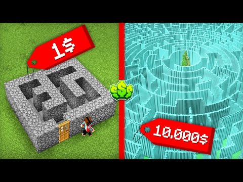 ЛАБИРИНТ ЗА 1$ ПРОТИВ ЛАБИРИНТ ЗА 10000$ В МАЙНКРАФТ | Компот Minecraft
