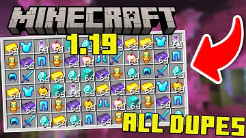 ALL WORKING DUPLICATION GLITCHES in Minecraft Bedrock 1.19 *UPDATED*