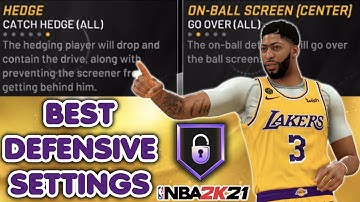 *UPDATED* THE BEST DEFENSIVE SETTINGS IN NBA 2K21 MyTEAM! WIN EVERY GAME USING THESE SETTINGS!