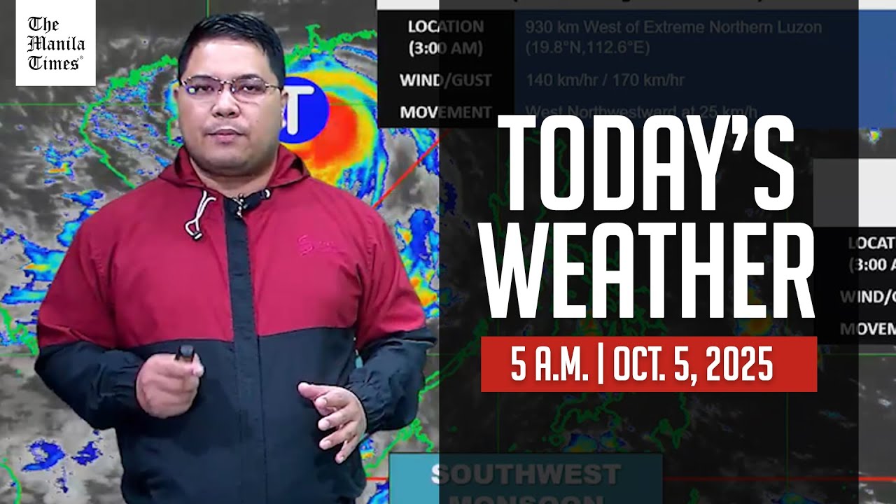 Today's Weather, 5 A.M. | Oct. 5, 2025