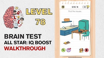 Brain Test All Star IQ Boost Level 78 Answer | Find the mouse!