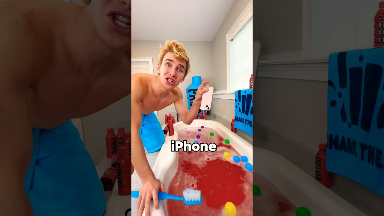 My iPHONE SHRUNK in the PRIME BATHTUB!!
