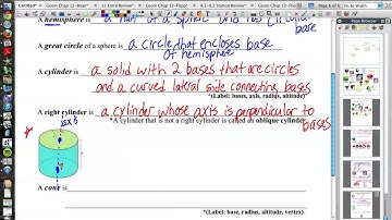 10.1 Geometry: Geometry of Solids Vocabulary-part 3