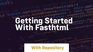 Getting started with fasthtml