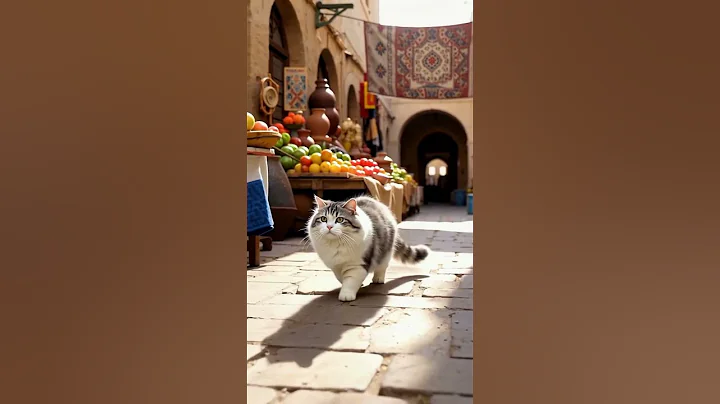 Video 11847341: cat turkish, fluffy cat, cat exploring