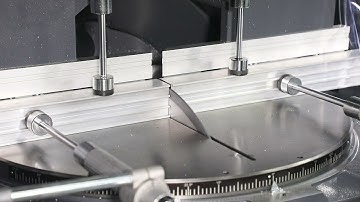 METEOR 600-Automatic Rising Blade Saw Ø 600 mm with 3 m Roller Conveyor