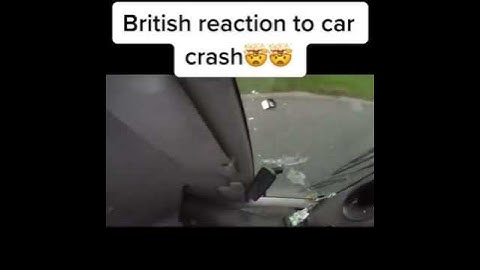 British reaction to car crash