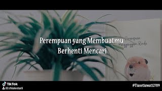Musikalisasi Rhia : Perempuan yang Membuatmu Berhenti Mencari