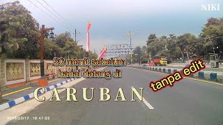 suasana caruban 30 menit real sebelum di hantam angin dan lindu,tanpa edit opo onone