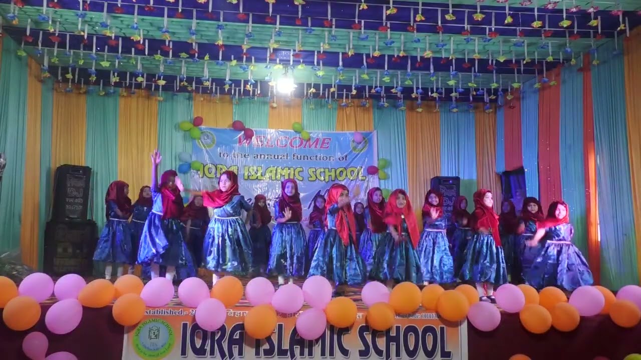 Little girls of IQRA Islamic School present action on Arabic song Zamil Zamil |shu amil illi shu