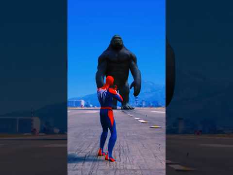 تحدي مين هيوقع الغوريلا الضخمه في الابطال الخارقين Shorts Short Spiderman Funnyimages Gta Gtav