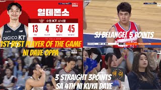 1st best player of the game ni dave/ 3 straight 3 points ni dave sa 4th/ DAVE and SJ belangel